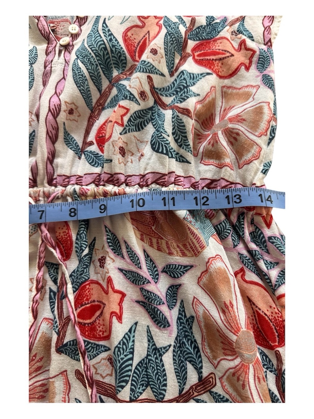 Omika Cora Midi Dress Floral Boho V-Neck Resort Vacation - Picture 13 of 13